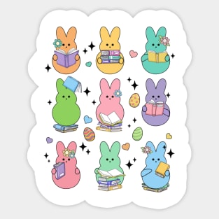 Teacher Easter, Teacher Reading, Easter Bunnies, Cute Teacher Bunny, Book Lovers Easter Sticker